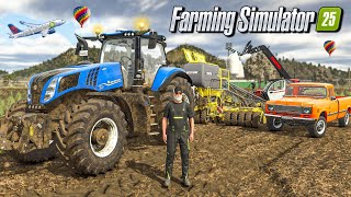 WHEAT Plantation amp LIME Spreading In Fs25  Farming Simulator 25  Timelapse [upl. by Dove]