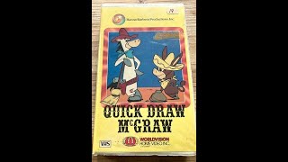 Opening To Quick Draw McGraw 1985 VHS [upl. by Eimaral189]