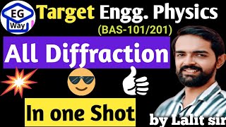 Complete Diffraction in one shot video  by Lalit sir  akturesult diffraction aktuexam virul [upl. by Knepper389]