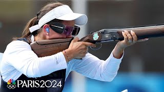 Guatemala breaks through in womens trap final for FIRST OLYMPIC GOLD  Paris Olympics  NBC Sports [upl. by Sesilu272]