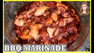 FILIPINO STYLE PORK BBQ MARINADE FOR BUSINESS QUICK amp EASY SO YUMMY GRILLED PAN FRY OR OVEN [upl. by Sharpe601]