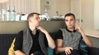 Interview Hurts  Theo Hutchcraft and Adam Anderson part 2 [upl. by Dnalsor623]