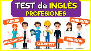 TEST de INGLÉS 🔴 PROFESIONES 🔴 Palabras básicas en inglés [upl. by Lerner]