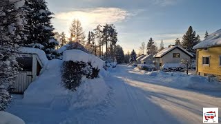 10 minute Walk  heavy snow fall May 16 2024 Jyväskylä Finland [upl. by Gonroff780]