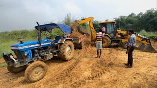 New Jcb 3dx Backhoe Loader Machine Loading Mud In Powertrack 434 Ds Plus Tractor  Jcb Tractor  Jcb [upl. by Arliene]