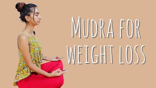 Mudra that helps Lose excess Weight [upl. by Olonam]