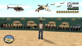 What Happens If You Get 10 Stars in GTA San Andreas Secret Cheat Code [upl. by Naes]