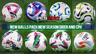 PES2017  NEW BALLS PACK NEW SEASON 20242025  SIDERCPK [upl. by Aleras]