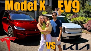 Kia EV9 vs Tesla Model X This Was a DEALBREAKER Part 1 [upl. by Bogart284]