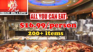 1699person for AllYouCanEat Seafood Dim Sum Sushi Steak amp More  Hibachi Grill amp Buffet [upl. by Kilan388]