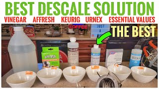 Best Coffee Maker Descale Solution Vinegar Keurig Essential Values Impresa Urnex [upl. by Odraude]