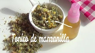 Tónico de manzanilla para pieles sensibles  Remedios caseros [upl. by Annoved]