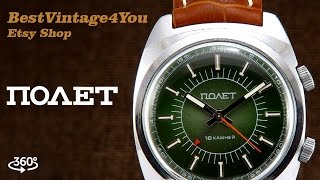 Handson video Review of Poljot Signal Extremely Rare Soviet Alarm Watch From 70s [upl. by Bonina]