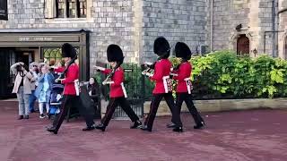 Windsor castle guard shouts at tourist too make way windsorcastle [upl. by Assennej304]