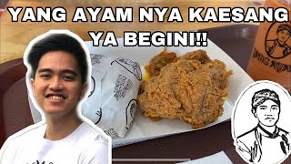 AYAM GORENG ANAK PRESIDEN YANG AYAM PUNYA KAESANG REVIEW [upl. by Illa361]