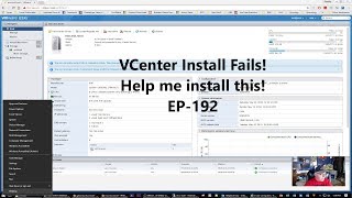 VCenter install Fail Help me install this EP192 [upl. by Lunnete382]