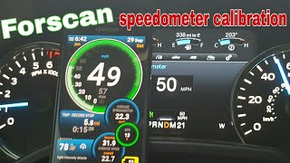 Forscan ford f150 speedometer calibration due to larger tires size [upl. by Jehius]