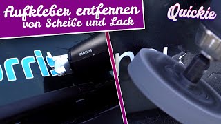 Aufkleber  Folie vom Auto entfernen  So kannst du deine Schriftzüge schonend abmachen  Quickie [upl. by Nolyaj]