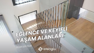 Modern ve Şık Bodrum Kat Eğlence ve Keyifli Yaşam Alanları  Ev Turu  Bölüm 3 [upl. by Hsirk]