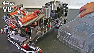 Building a 110 Scale V8 RC TRUCK Chassis Engine amp Drivetrain [upl. by Ervin595]