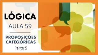 LÓGICA  Aula 59  Proposições Categóricas  Quantidade e Distribuição [upl. by Aicenat]