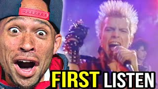 Rapper FIRST reaction to Billy Idol  Rebel Yell Oh he FREAKY lol [upl. by Annodahs306]