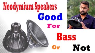 Neodymium speakers are Good for Bass or Not  in Hindi [upl. by Soma]