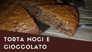 TORTA NOCI E GOCCE DI CIOCCOLATO🍫senza uova Vegan [upl. by Gant]