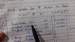 CGST and SGST journal entries accounting class 11 journal entries class 11 [upl. by Ranzini866]