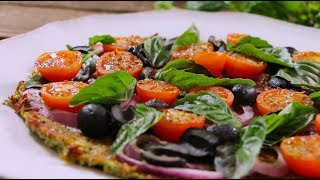 PIZZA CON MASA DE BRÓCOLI  MANOS A LA OBRA [upl. by Demetria]