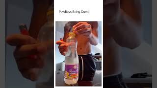 Guy Puts Firecracker in Juice Bottle – Instant Blast 😂  Boys Being Dumb [upl. by Bussey]