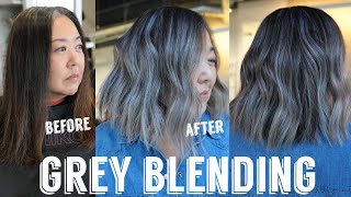 Hair Transformations with Lauryn Grey Blending on Dark Asian Hair Ep 182 [upl. by Cirdahc325]