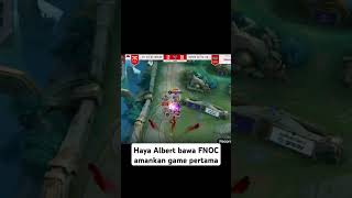 Kembalinya peforma baby alien bawa FNOC amankan game pertama🔥🔥🔥 mpl mlbb albert mobilelegends [upl. by Adahsar]