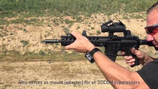 SureFire WarComp flash hider livefire video [upl. by Gnus677]