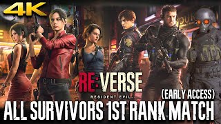 RESIDENT EVIL REVerse PS5  All 1st Place Match Result All Survivors Gameplay No Comic Filter [upl. by Sinegold]