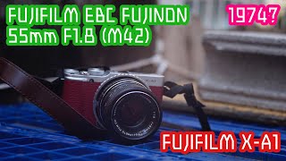 【レンズレビュー】FUJIFILM EBC FUJINON 55mm F18M42×FUJIFILM XA1【APSC】αFUJIFILM XA1の使用感の話 [upl. by Releyks]