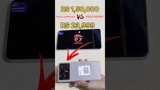 RS 150000 😈 vs RS 23000 Mobile  FREEFIRE TEST freefire pocox6pro iphone15 shorts [upl. by Mongeau97]