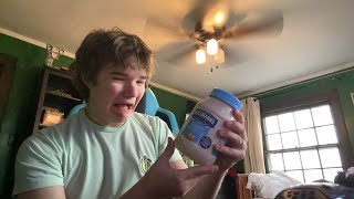 Eating 1 Tablespoon of Mayonnaise For Every Like on This Video LIVE [upl. by Lichter221]