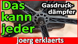 Gasdruckdämpfer Bürostuhl Sessel austauschen wechseln DIY Tutorial [upl. by Jordana]