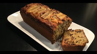 LE BANANA CAKE AUX PÉPITES DE CHOCOLAT gâteau à la banane [upl. by Wiskind669]