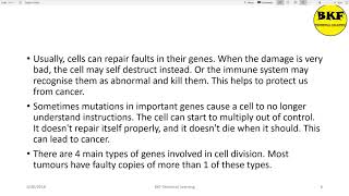 Oncology Chapter8 Genes DNA and Cancer [upl. by Josephina]