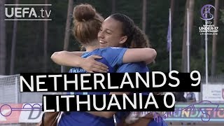 U17 highlights Lithuania v Netherlands [upl. by Hanleigh]