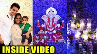 Inside Video Salman Khans Ganpati 2018 Celebration  Decoration  Arpita Khan Aayush Sharma [upl. by Irrep]