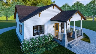 Stunning Small House Design  Cozy Interior  2 bedroom House [upl. by Cedell]