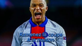 Mbappe song ramenez la coupe a la maison 1 hour not copyright [upl. by Hogle]