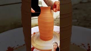 Clay pottery 🙀🙀🙀 clay pottery potterystudio potteryartist satisfying viralshort short [upl. by Yllrebmik218]