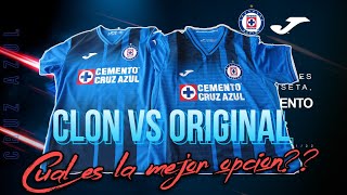 ORIGINAL VS CLON JERSEY CRUZ AZUL COMPARATIVA A FONDO  CUAL ES LA MEJOR OPCION [upl. by Nena]