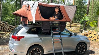 Roof Tent Offlander Fold 4 Mitsubishi Outlander [upl. by Giliana108]