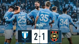 Rosengren amp Busanello Goal Malmo FF Vs Brommapojkarna 21 All Goals Results amp Extended Highligh [upl. by Lamarre]