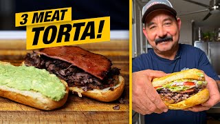 TEX MEX TORTA Recipe  The Most Delicious Mexican Sandwich You’ll Ever Eat [upl. by Barta]